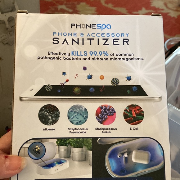 5/$25 New in box  phone and accessories sanitizer. By phone spa. - Picture 6 of 7